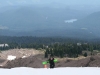 Hiking halfpipe at Mt. Hood, Oregon